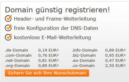 Domain registrieren