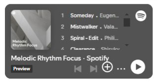 notion widget spotify