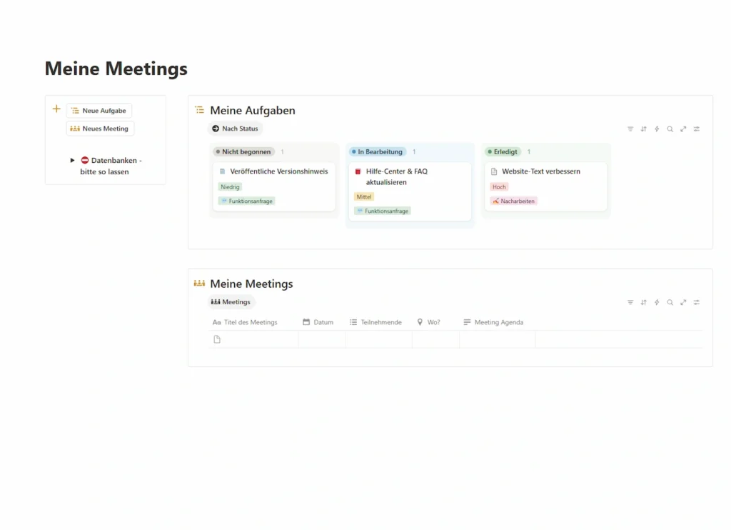 meine meetings
